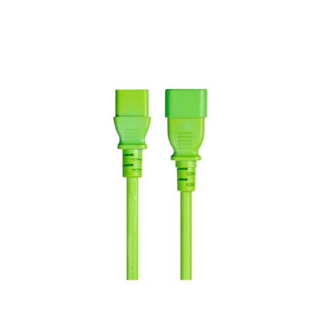 Monoprice Extension Cord - IEC 60320 C14 to IEC 60320 C13_ 18AWG_ 10A_ 3-Prong_ 33613